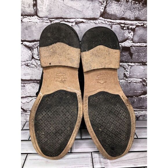 Cole Haan Grand Os. Black Leather Nubuck Casual Oxfords Shoes Men Sz 10W US/44EU - Picture 9 of 16